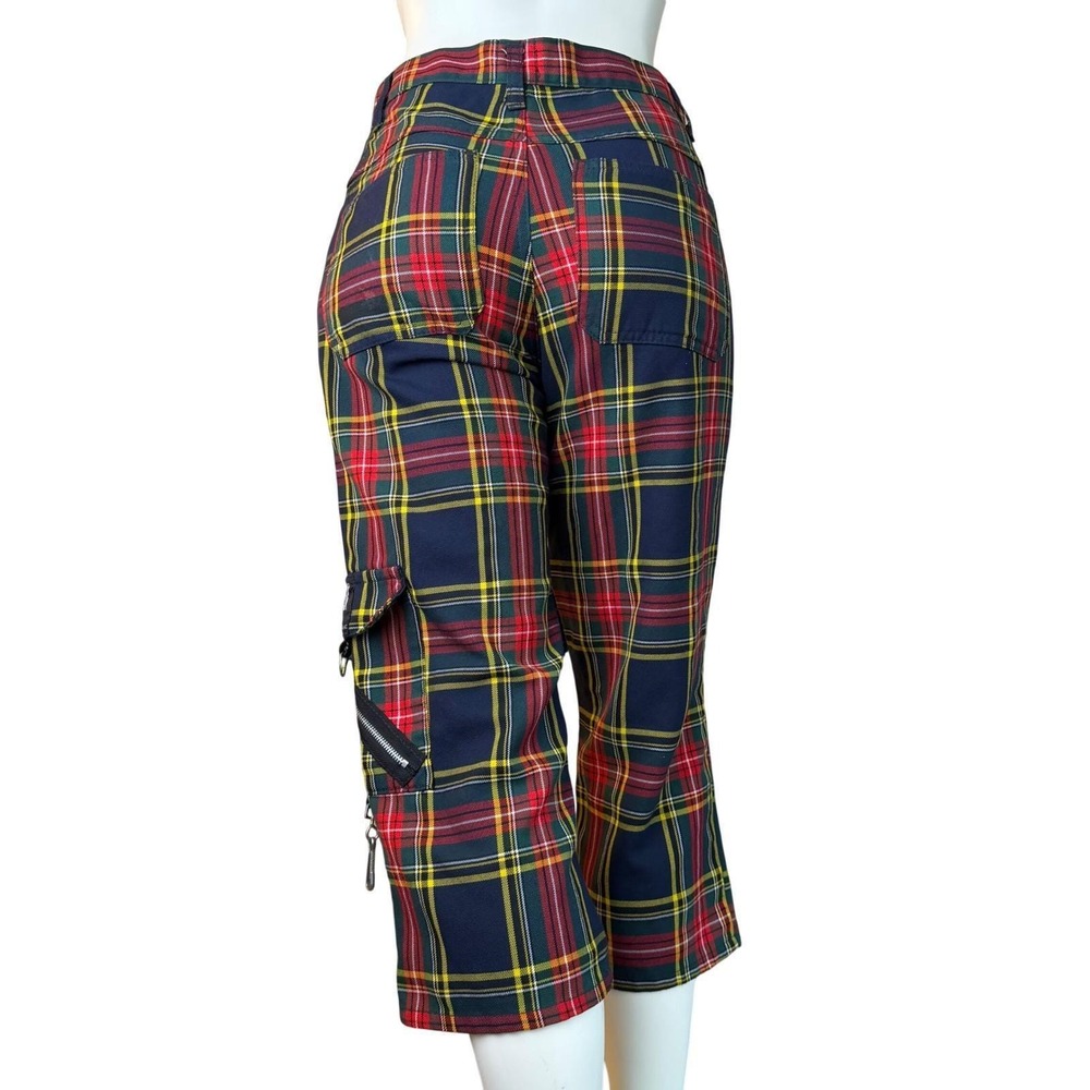 Vintage Tiger of London Plaid Cargo Pants High Waisted Bondage Punk Rock 30 - Picture 4 of 16